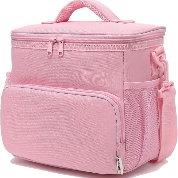 Insulated Lunch Bag for Adult/Women/Men, Reusable Large Lunch Box Cooler Soft Le - Picture 1 of 7